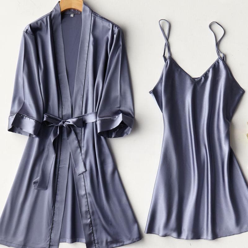 Bride Bridesmaid Wedding Robe Women Soft Homewear 2PCS  Intimate 2 Nique's Creation