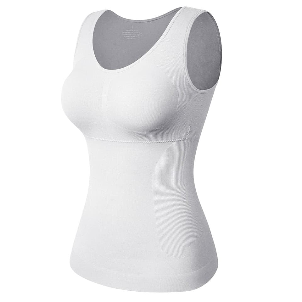 Shapewear for Plus Size Women Tummy Control Shapewear Built-in Bra Shaping Tank Tops 2 Nique's Creation