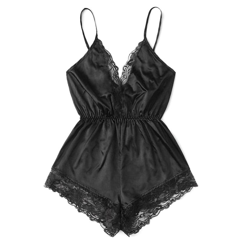 Women Sleepwear Comfortable Sleeveless Strap Nightwear Lace Trim Tops Sets 2 Nique's Creation