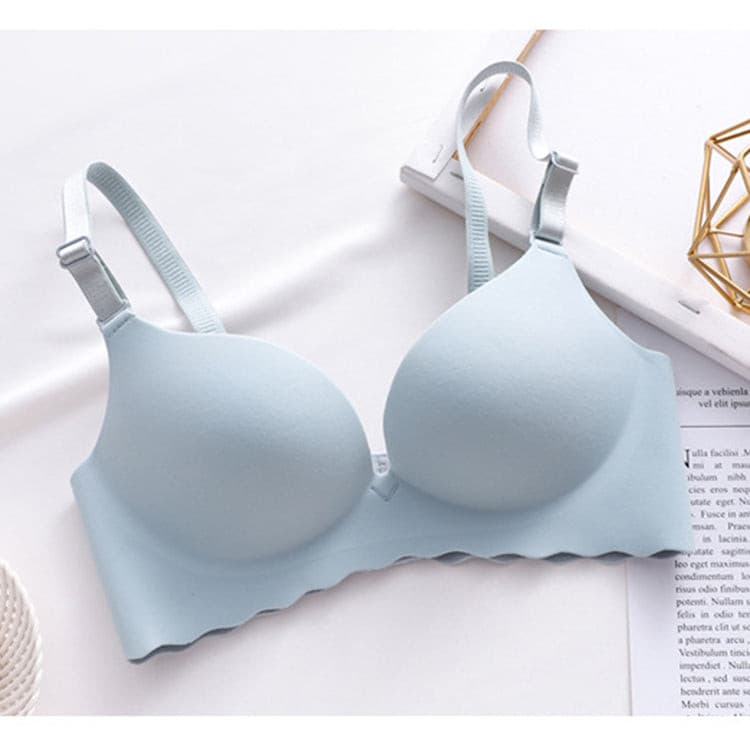 Wireless Gather Thin Cup Brassiere No Wire Push Up Bra Seamless for Women 2 Nique's Creation