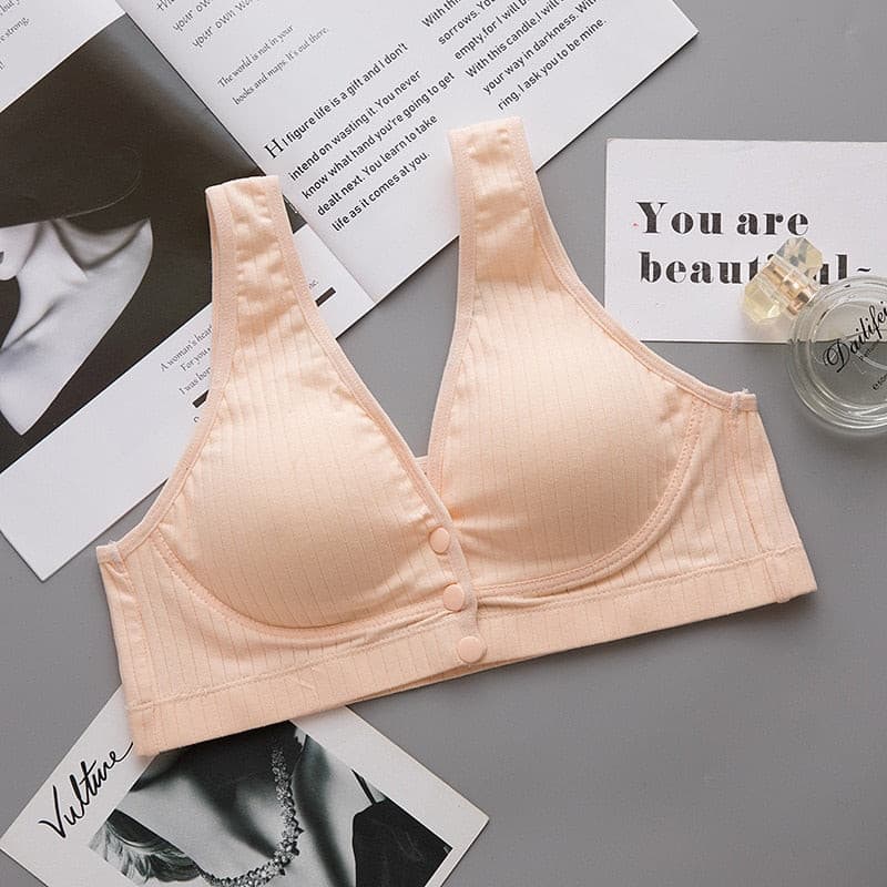 Nursing Bra Pregnant Women Underwear Maternity Breastfeeding Bra Front Closure Brasier Lactancia Lingerie 2 Nique's Creation