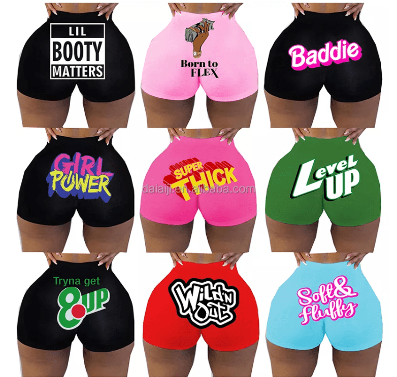 Custom Stretch Booty Candy Snack Shorts For Women 2 Nique's Creation