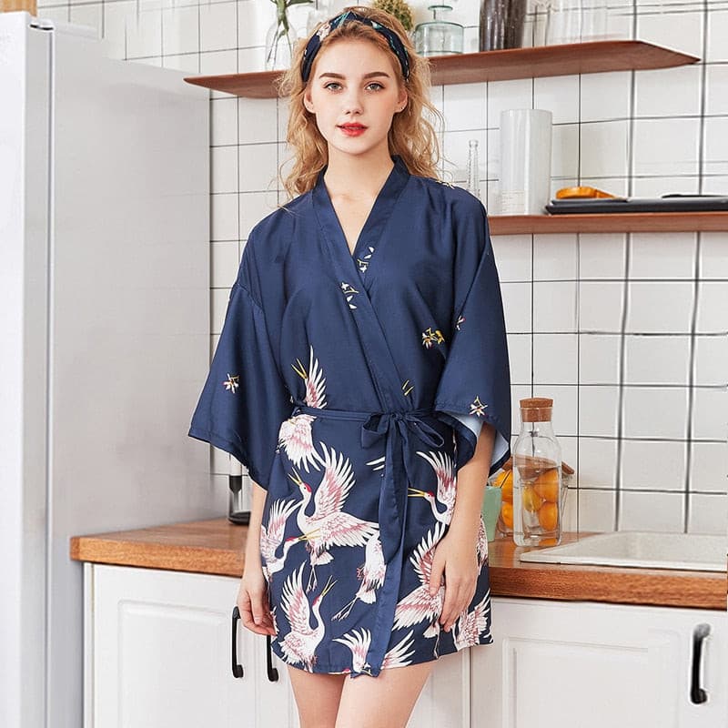 Women Mini Kimono Robe  Sleepshirts  Size M-XXL 2 Nique's Creation