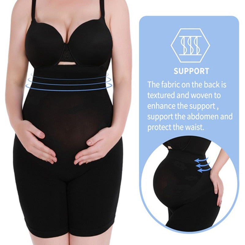 Maternity Shapewear Abdomen Support Shorts Seamless Tummy Control 2 Nique's Creation