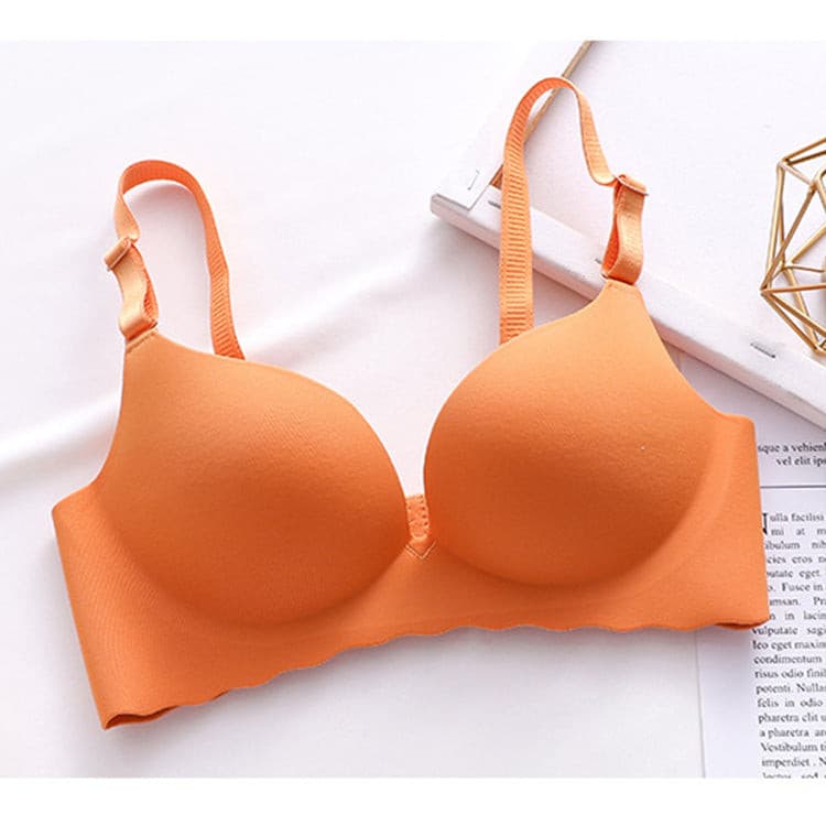 Wireless Gather Thin Cup Brassiere No Wire Push Up Bra Seamless for Women 2 Nique's Creation