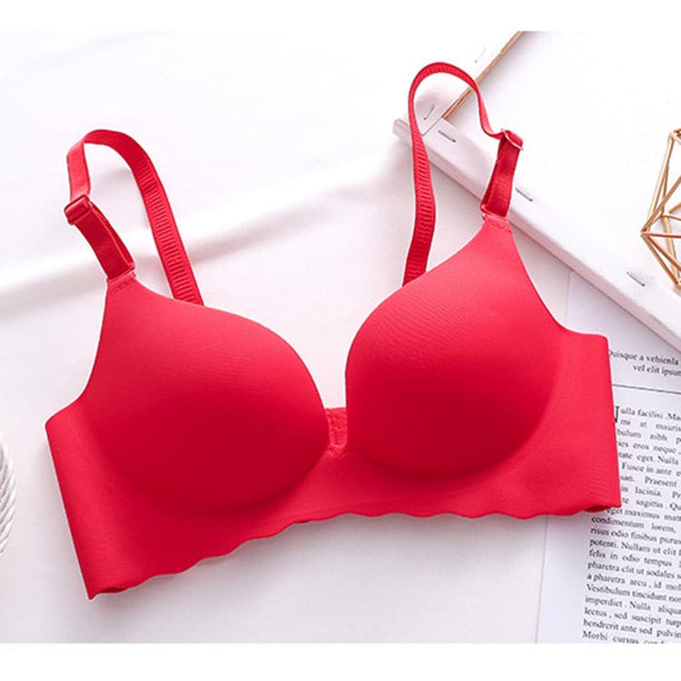 Wireless Gather Thin Cup Brassiere No Wire Push Up Bra Seamless for Women 2 Nique's Creation