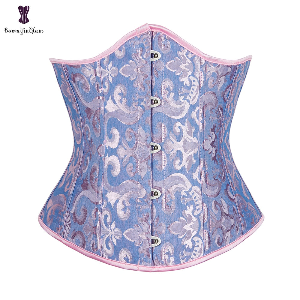 Corset Under bust Waist trainer Binder Gorset Sexy Femme Floral Plus Size Korsett Women 2 Nique's Creation