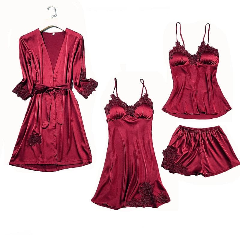 Women Strap Top Pants Nightwear Robe Gown M-XXL 2 Nique's Creation