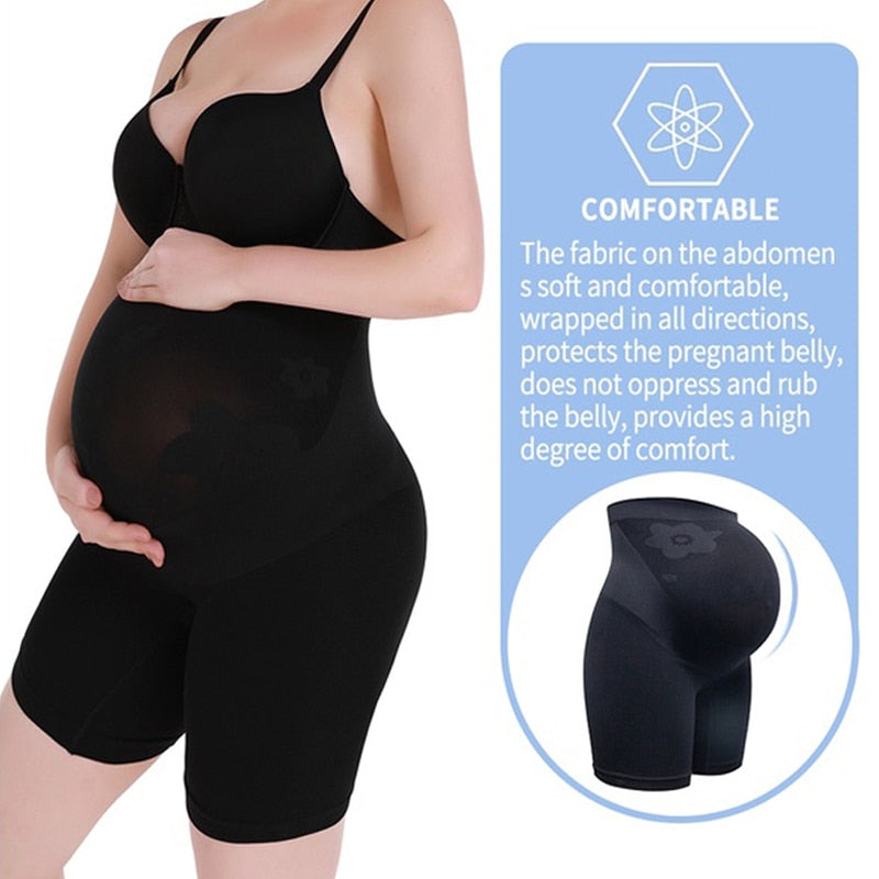 Maternity Shapewear Abdomen Support Shorts Seamless Tummy Control 2 Nique's Creation