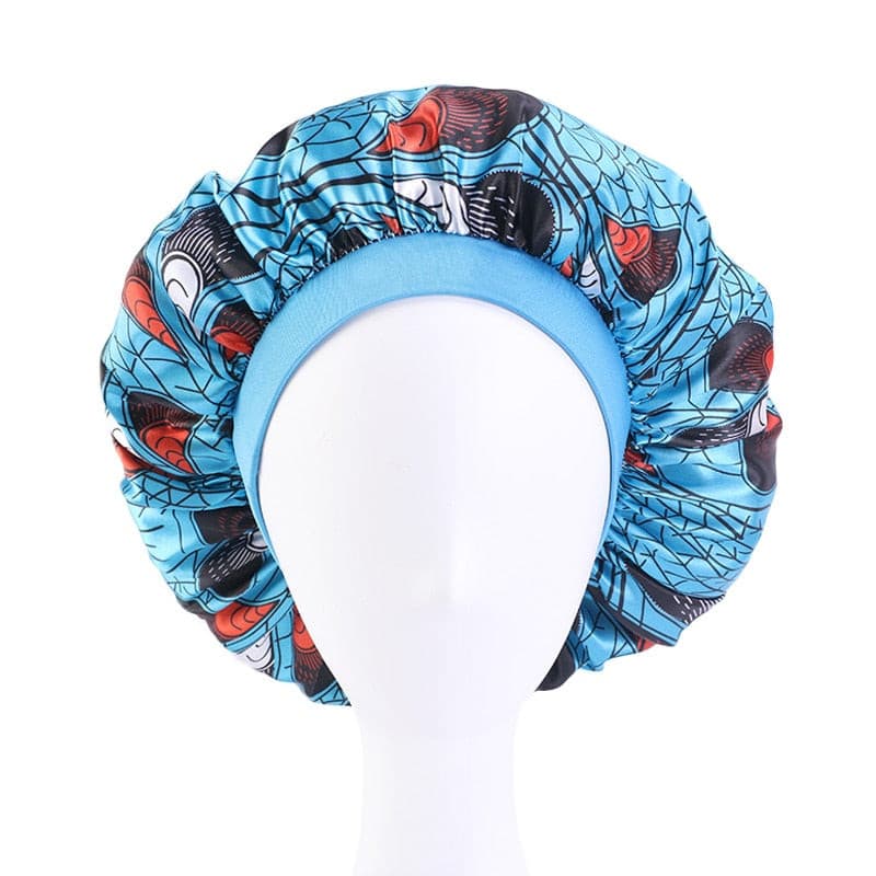 new fashion Luxury Wide Band Satin Bonnet Cap comfortable night sleep hat hair loss cap women hat cap turbante 2 Nique's Creation