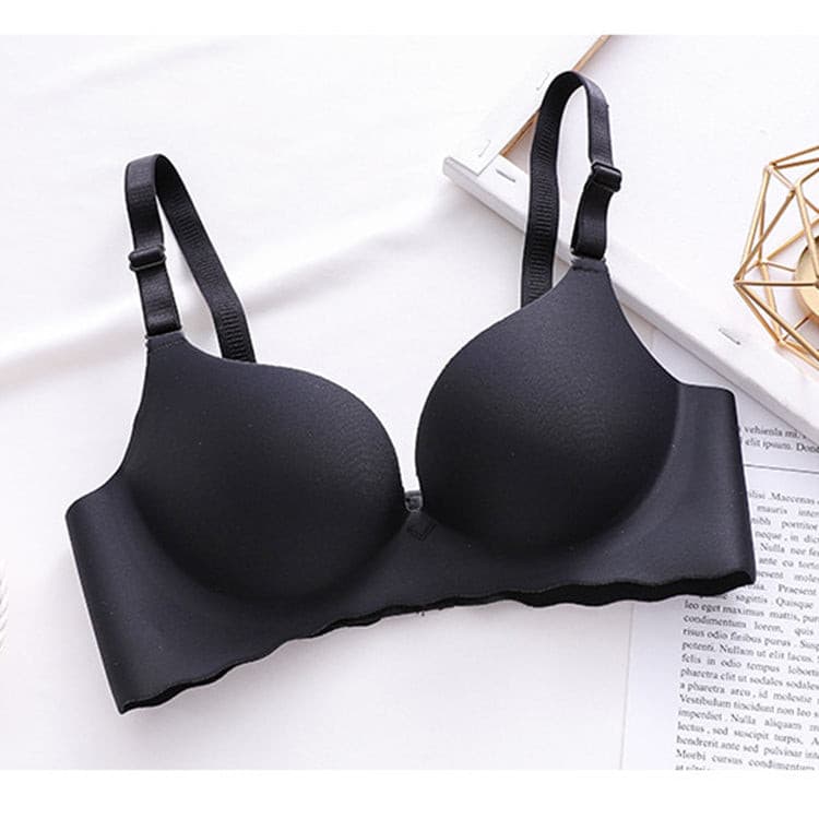 Wireless Gather Thin Cup Brassiere No Wire Push Up Bra Seamless for Women 2 Nique's Creation