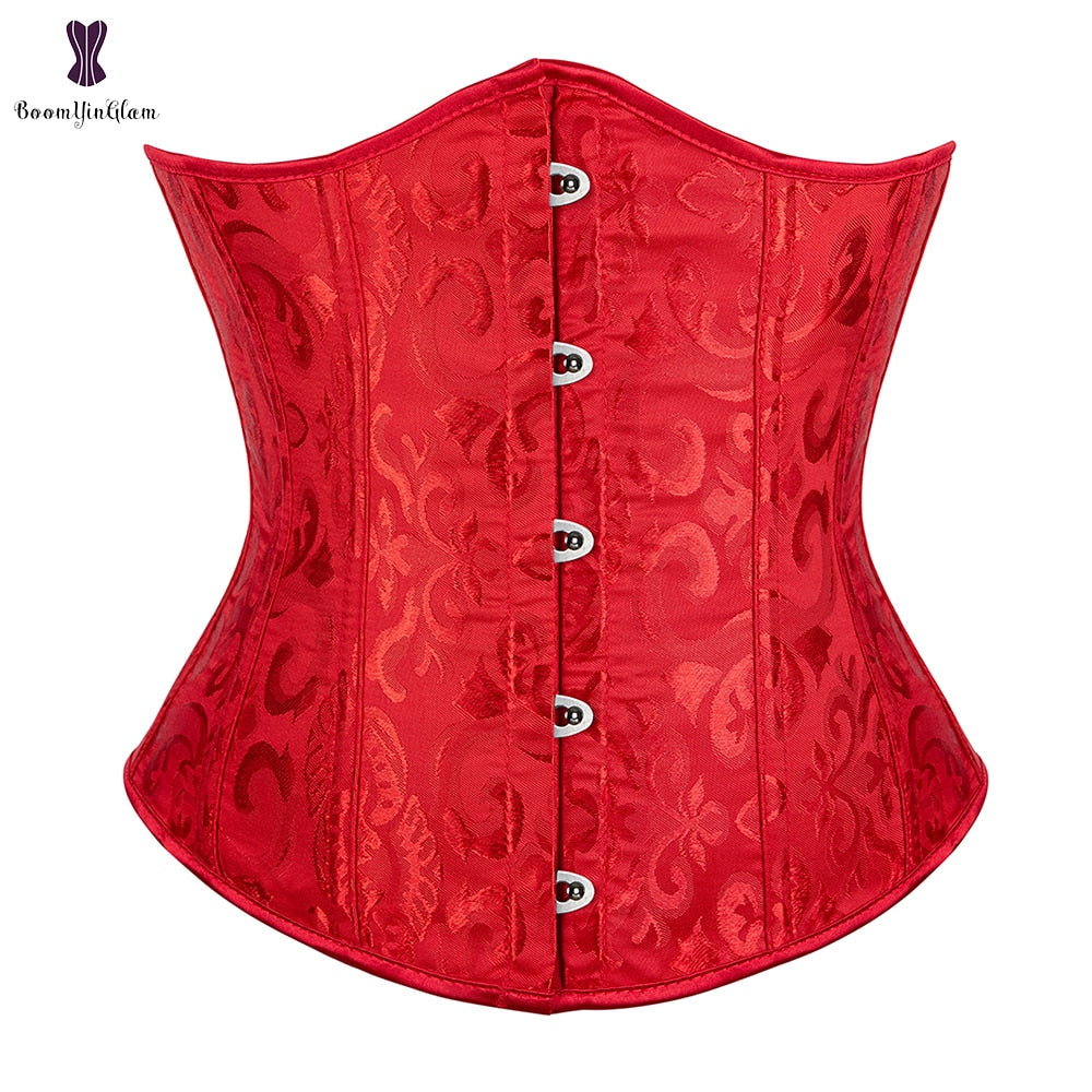 Corset Under bust Waist trainer Binder Gorset Sexy Femme Floral Plus Size Korsett Women 2 Nique's Creation