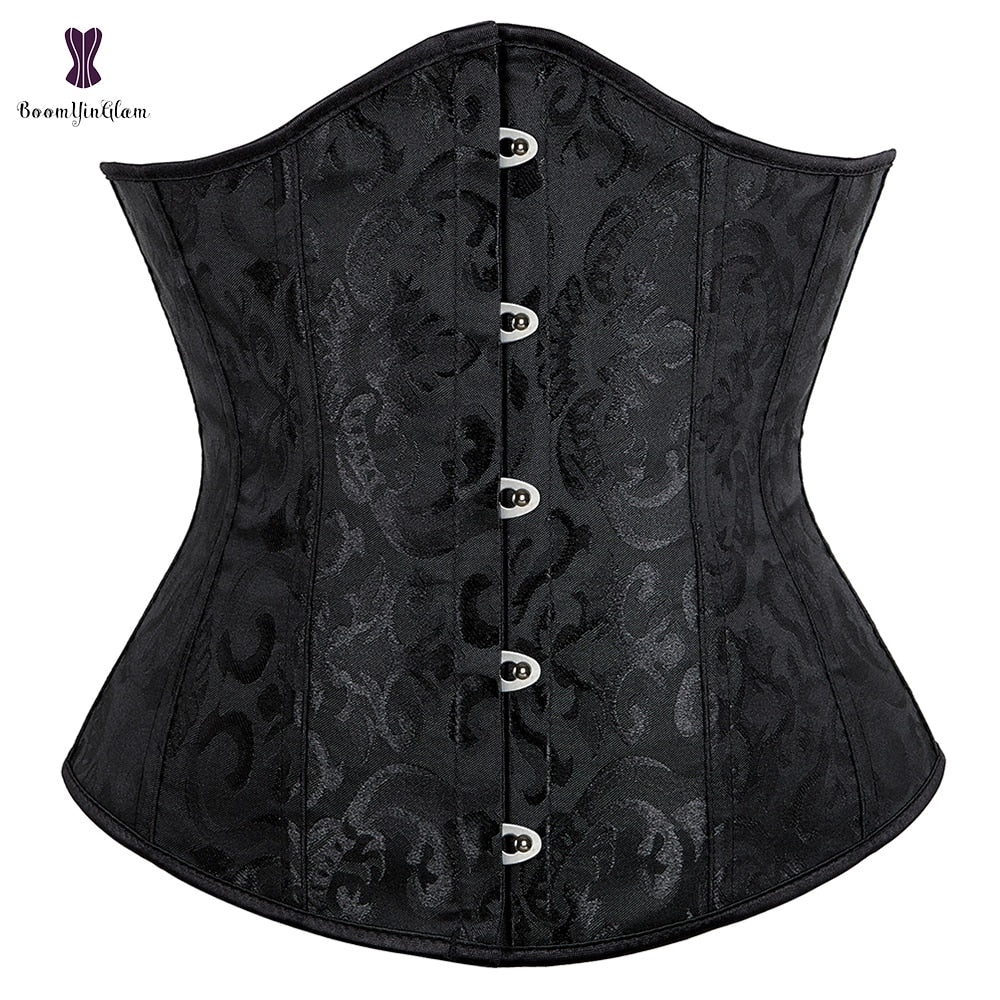 Corset Under bust Waist trainer Binder Gorset Sexy Femme Floral Plus Size Korsett Women 2 Nique's Creation