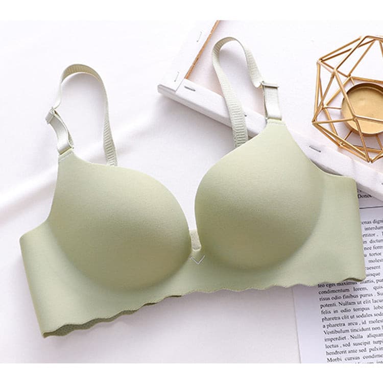 Wireless Gather Thin Cup Brassiere No Wire Push Up Bra Seamless for Women 2 Nique's Creation