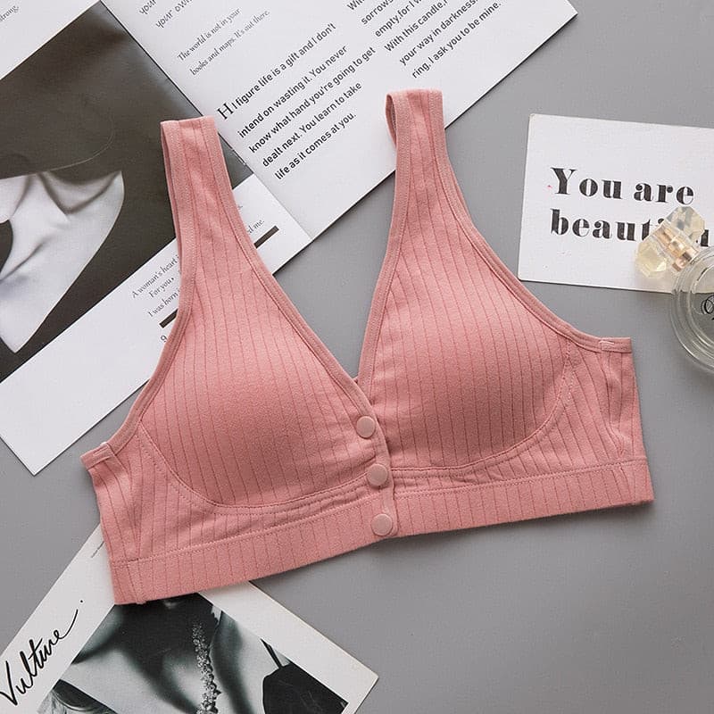 Nursing Bra Pregnant Women Underwear Maternity Breastfeeding Bra Front Closure Brasier Lactancia Lingerie 2 Nique's Creation