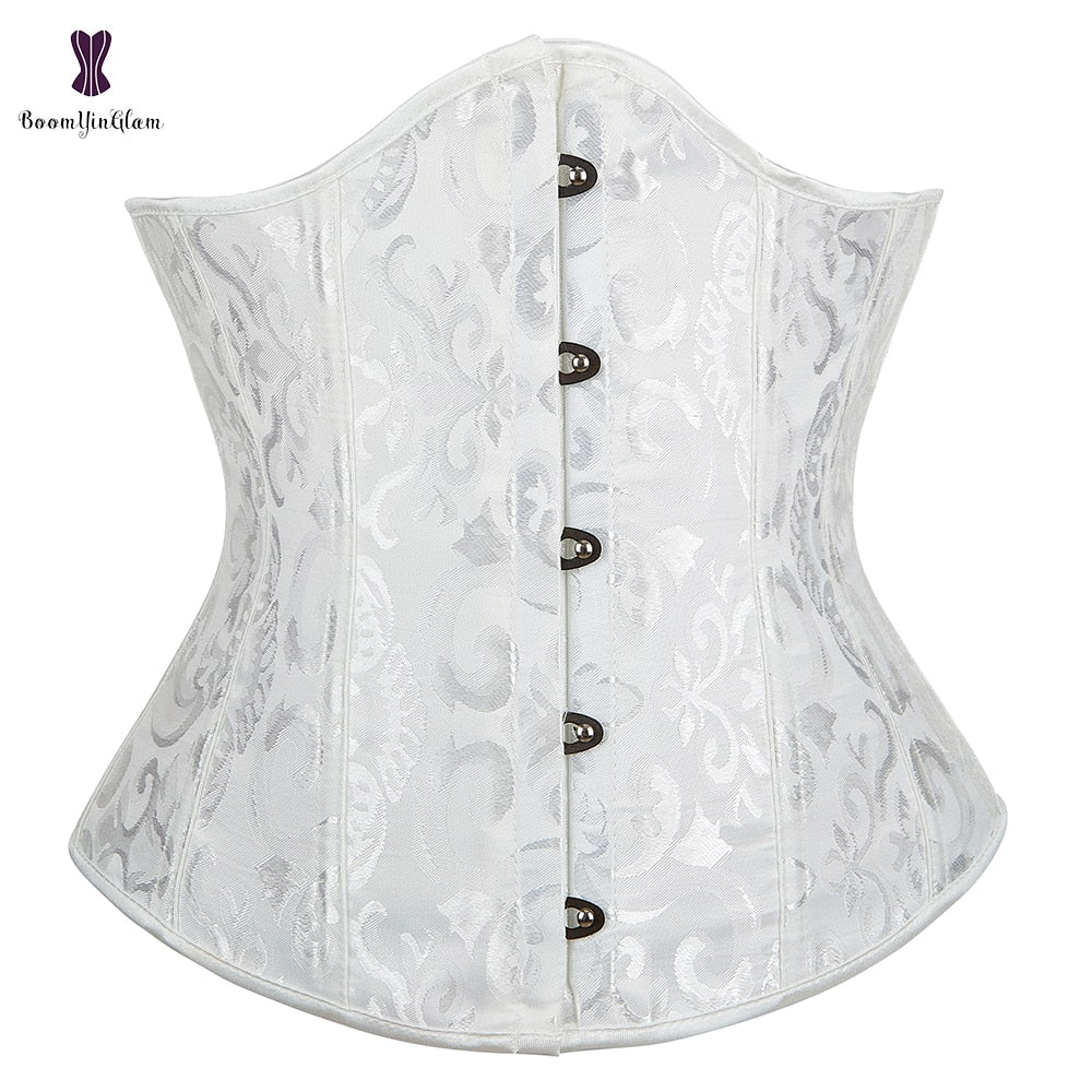 Corset Under bust Waist trainer Binder Gorset Sexy Femme Floral Plus Size Korsett Women 2 Nique's Creation