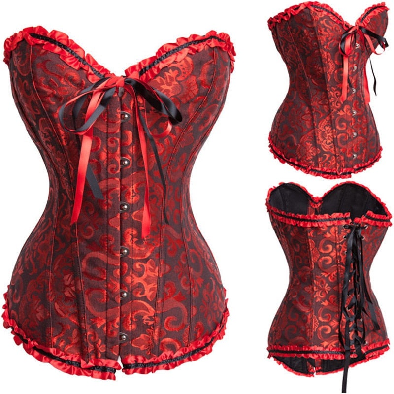 Women's Corsets Steampunk Plus Size Over Bust Corset S-6XL 2 Nique's Creation