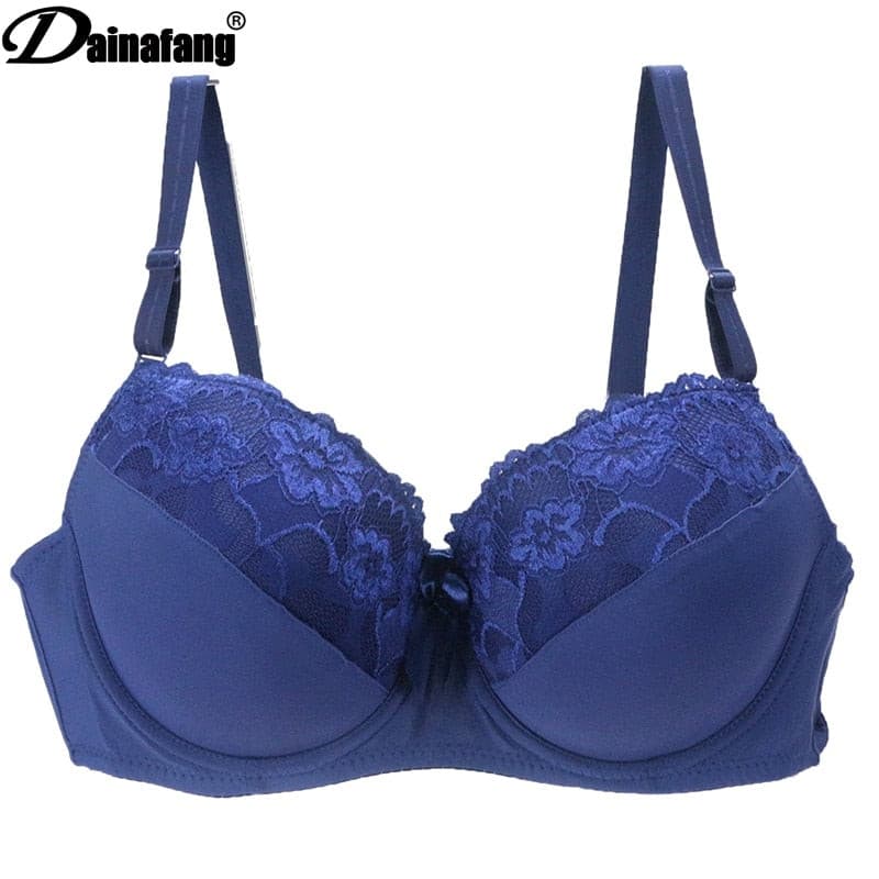 Bras Plus Size Underwear Wireless Adjustable Lace Women Breast Lining BCDE Cup Large Female Lingerie 2 Nique's Creation