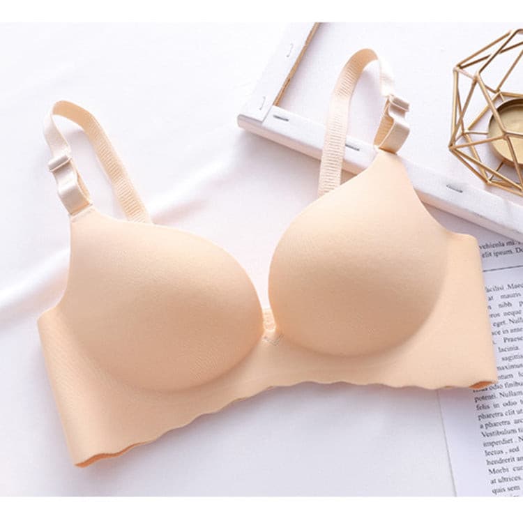 Wireless Gather Thin Cup Brassiere No Wire Push Up Bra Seamless for Women 2 Nique's Creation