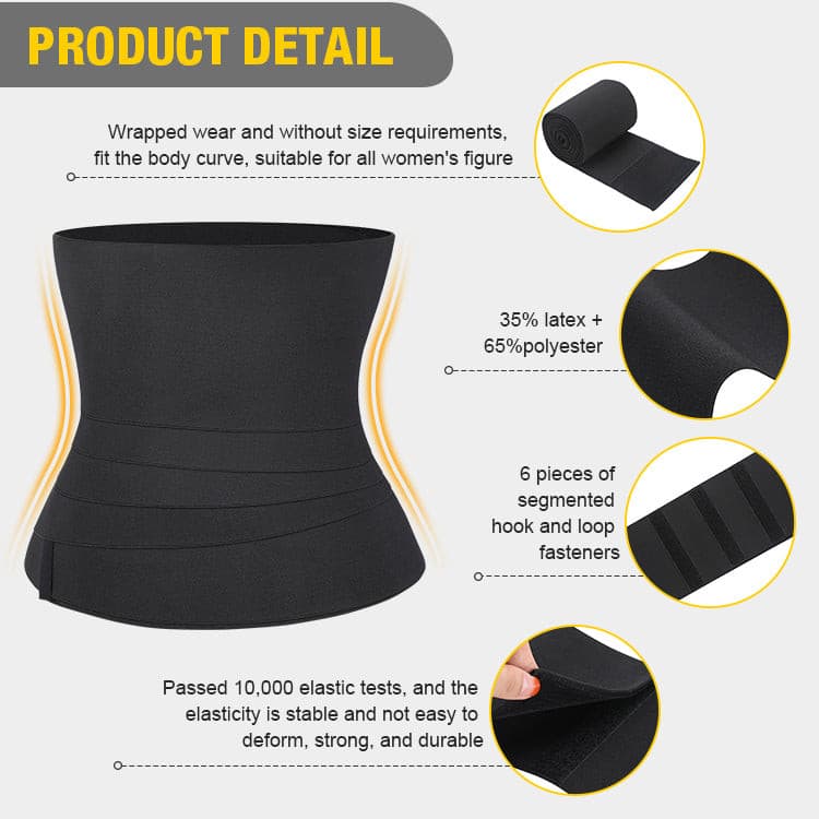 Service Tummy Trimmer Body Shaper Waist Trainer Bandage Tummy Wrap Belly Binding Waist Wrap Band Slimming Waist Trainer 2 Nique's Creation