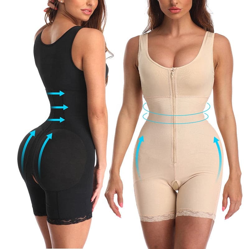 Womens Smooth Panty Bodysuit Abdomen Shaper Slim Waist Full Body Shaper Fajas Compression Garment Knee Length Butt Lifter S-6XL 2 Nique's Creation