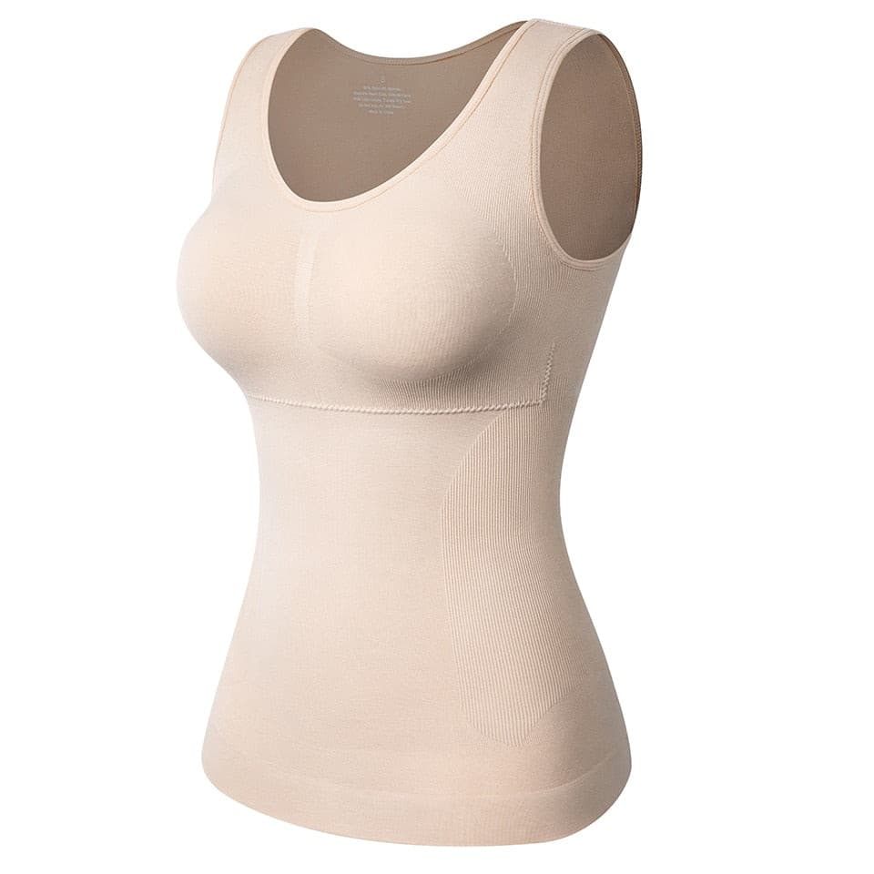 Shapewear for Plus Size Women Tummy Control Shapewear Built-in Bra Shaping Tank Tops 2 Nique's Creation