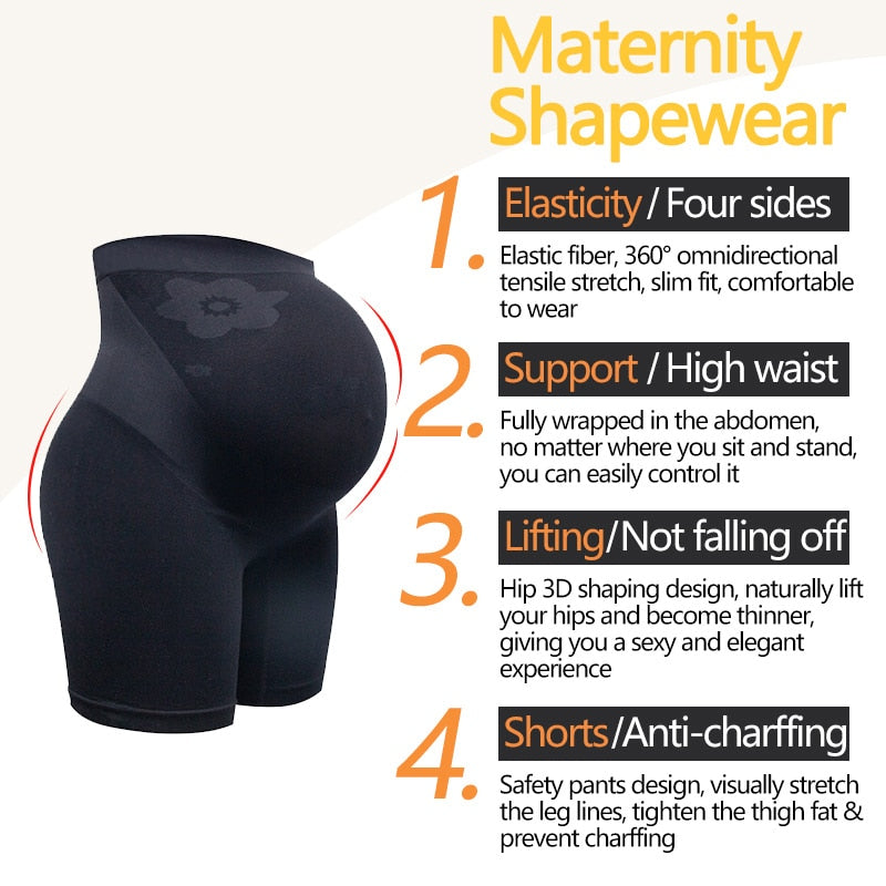 Maternity Shapewear Abdomen Support Shorts Seamless Tummy Control 2 Nique's Creation