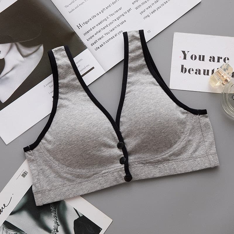 Nursing Bra Pregnant Women Underwear Maternity Breastfeeding Bra Front Closure Brasier Lactancia Lingerie 2 Nique's Creation