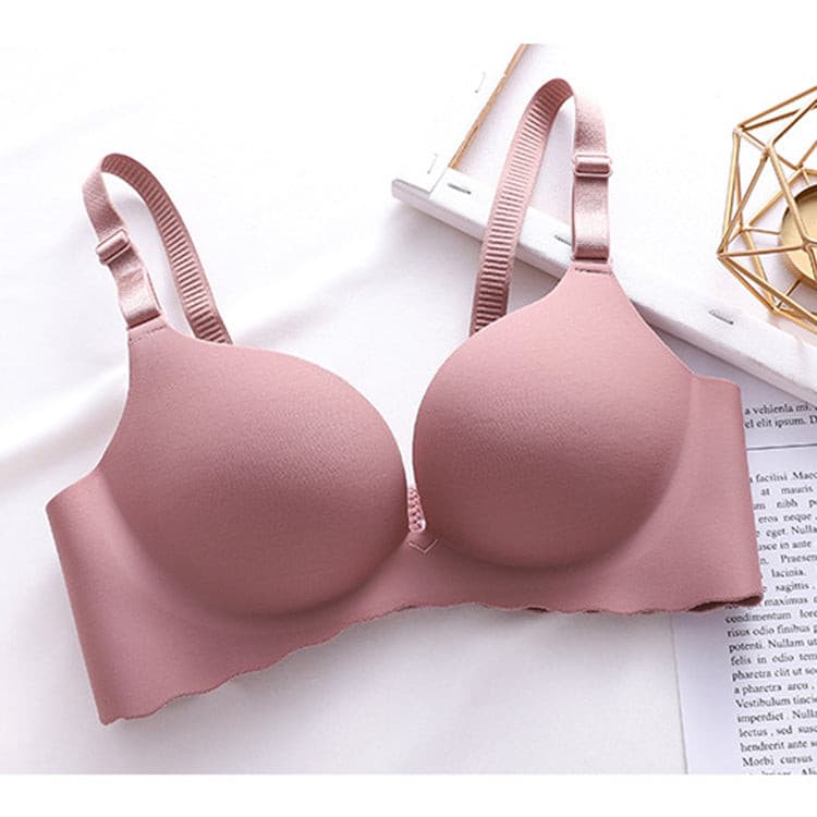 Wireless Gather Thin Cup Brassiere No Wire Push Up Bra Seamless for Women 2 Nique's Creation