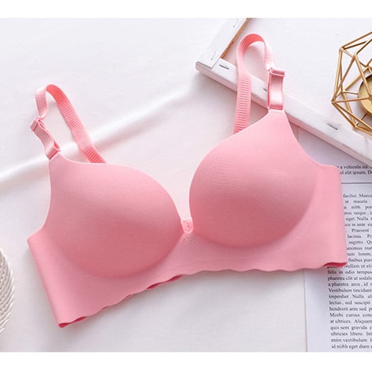 Wireless Gather Thin Cup Brassiere No Wire Push Up Bra Seamless for Women 2 Nique's Creation