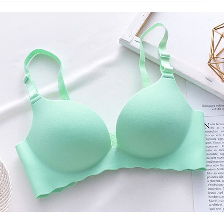 Wireless Gather Thin Cup Brassiere No Wire Push Up Bra Seamless for Women 2 Nique's Creation