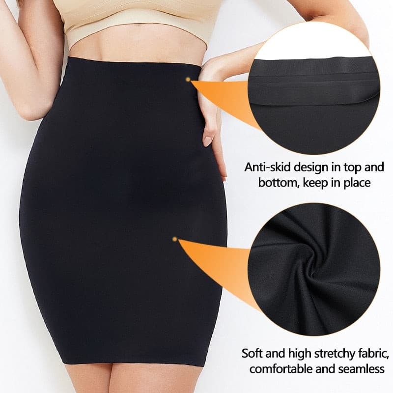 High Waist Underskirt Seamless Skirt Shapewear Tummy Control 2 Nique's Creation