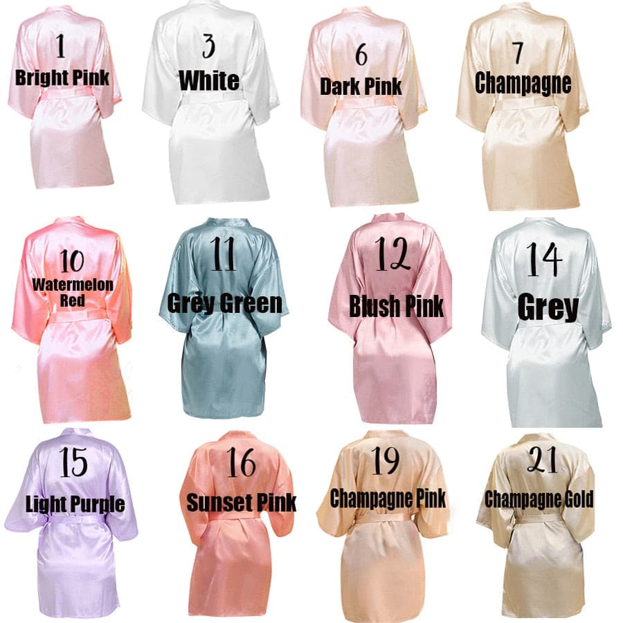 Wedding Bridesmaid Gifts Bridal Party Robes Wedding Dressing Gown 2 Nique's Creation