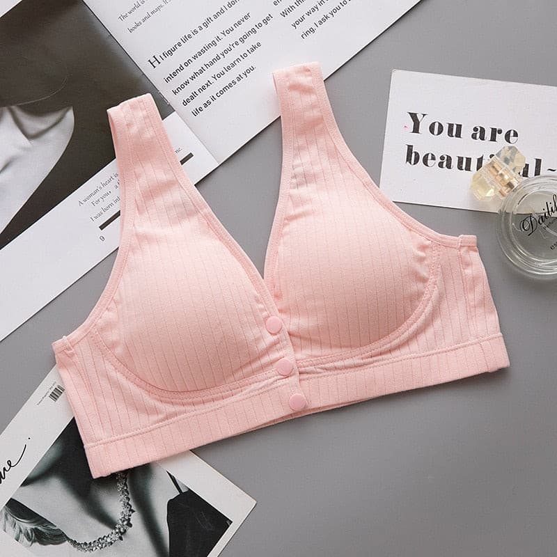 Nursing Bra Pregnant Women Underwear Maternity Breastfeeding Bra Front Closure Brasier Lactancia Lingerie 2 Nique's Creation