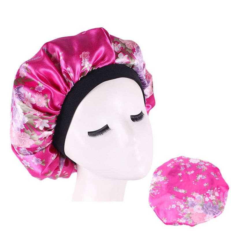 new fashion Luxury Wide Band Satin Bonnet Cap comfortable night sleep hat hair loss cap women hat cap turbante 2 Nique's Creation