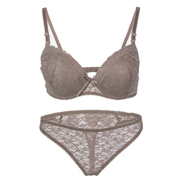 Hot Fashion French Lace Sexy Push up Bra Set 2 Nique's Creation