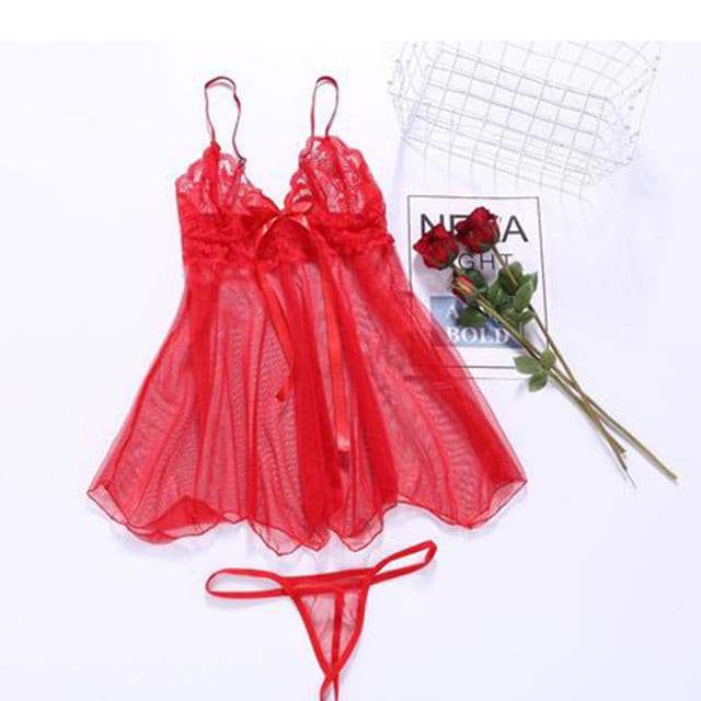 Sling Lingerie Nightwear Robe Babydoll Sleepwear Charming Night Dress Sleep Wear 2021 2 Nique's Creation