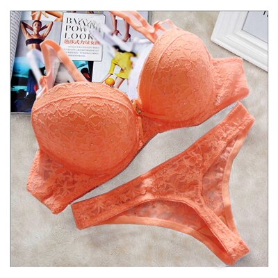 Thong Embroidered Lace Bra Sets For Women 2 Nique's Creation