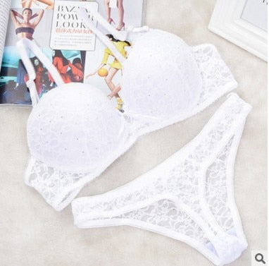 Thong Embroidered Lace Bra Sets For Women 2 Nique's Creation