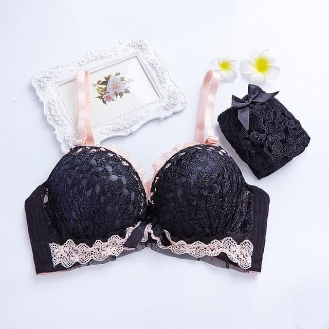 New Push Up Black Sexy Bra Set 2 Nique's Creation