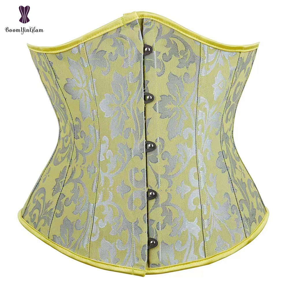 Corset Under bust Waist trainer Binder Gorset Sexy Femme Floral Plus Size Korsett Women 2 Nique's Creation