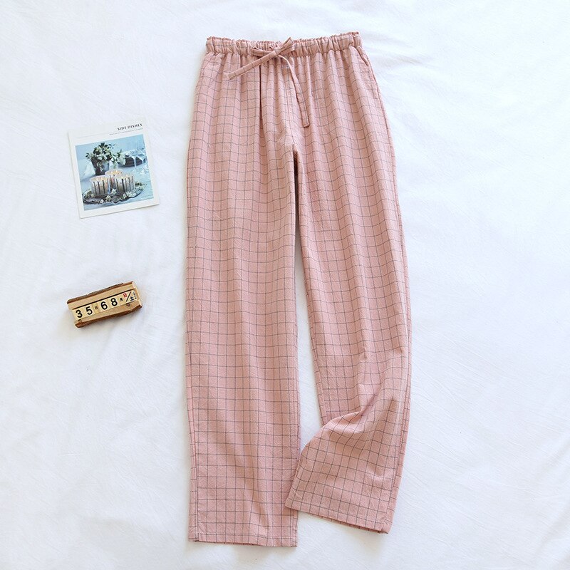 Polka Dot Long Cotton Gauze Thin Pajama Pants or Lounge Sleep Wear for Women 2 Nique's Creation