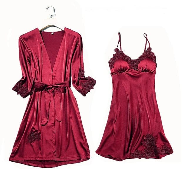 Women Strap Top Pants Nightwear Robe Gown M-XXL 2 Nique's Creation