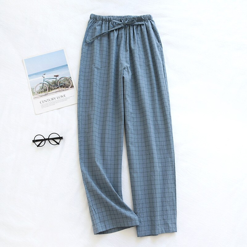 Polka Dot Long Cotton Gauze Thin Pajama Pants or Lounge Sleep Wear for Women 2 Nique's Creation