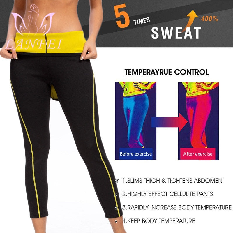 Women Neoprene Legging Shaper Waist Trainer High Waist Pants Slimming Sauna Sweat Fat Burning Gym Hot Thermo Fitness Pant 2 Nique's Creation