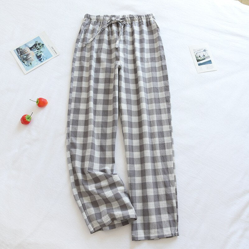 Polka Dot Long Cotton Gauze Thin Pajama Pants or Lounge Sleep Wear for Women 2 Nique's Creation