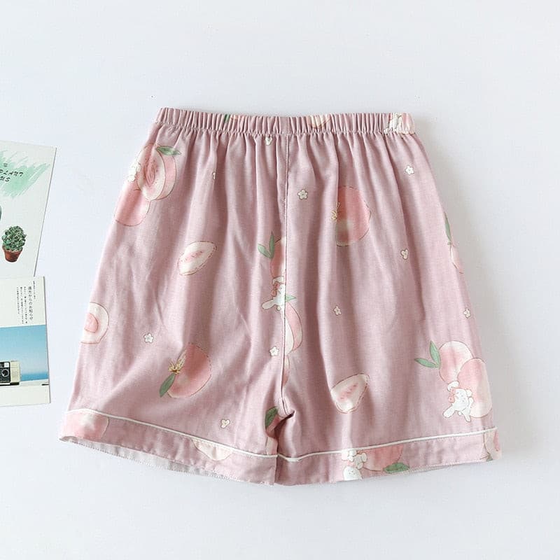 Women Cotton Shorts Double Gauze Home Pajama Pants 2 Nique's Creation