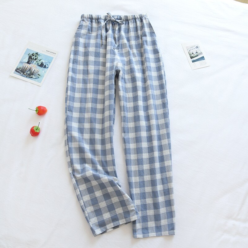 Polka Dot Long Cotton Gauze Thin Pajama Pants or Lounge Sleep Wear for Women 2 Nique's Creation