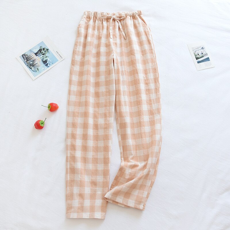 Polka Dot Long Cotton Gauze Thin Pajama Pants or Lounge Sleep Wear for Women 2 Nique's Creation