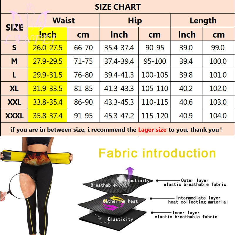 Women Neoprene Legging Shaper Waist Trainer High Waist Pants Slimming Sauna Sweat Fat Burning Gym Hot Thermo Fitness Pant 2 Nique's Creation